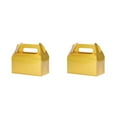 thumbnail image 1 of Wosthever Caja de almacenamiento de pasteles Cajas Comida Bocadillos Regalos diversos Caja de embalaje Postre Suministro de pasteles Hogar Oro 2piezas, 1 of 6