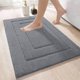 thumbnail image 1 of Alfombra de baño antideslizante, alfombra de baño de microfibra esponjosa, absorbente de agua, lavable a máquina, alfombra de ducha extragruesa. brillar Electrónica, 1 of 5