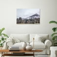 thumbnail image 2 of Wynwood Studio Canvas Light Near the Cabins Nature and Landscape Forest Landscapes Wall Art Canvas Print Green 30x20, 2 of 3