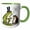 Green/White, variant on 3drose, Funny Cool Frog Asking Toad Warts New Pun Animals, 15oz Mug
