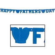 Foil Happy Father's Day Streamer Party Accessory (1 count) (1/Pkg)