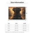 thumbnail image 5 of Rozeui Lake Meditating Elephant for Flannel Blanket, Soft Fuzzy Plush King Blanket for Winter, Thick and Warm All-Season Bed Throw-40"x30", 5 of 6