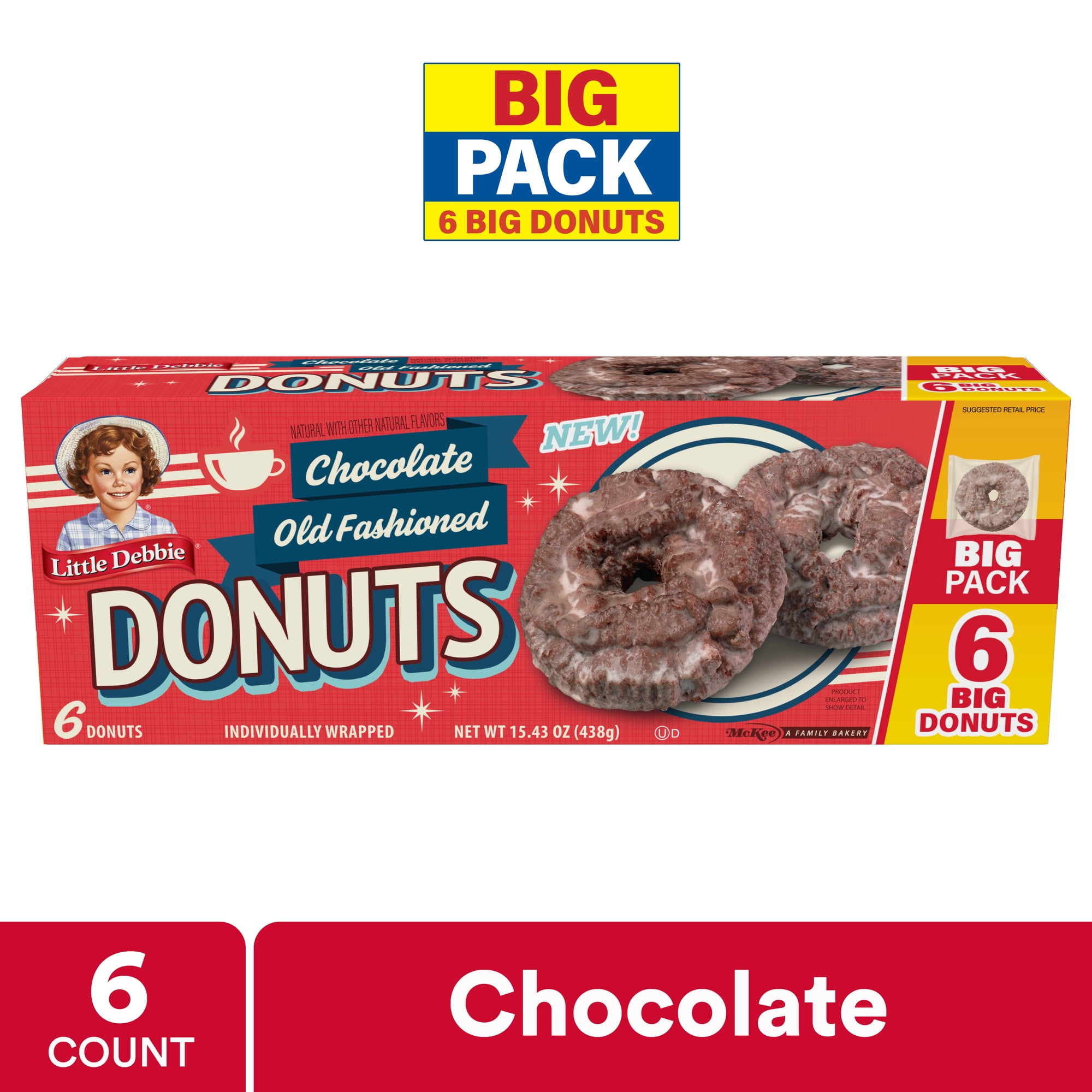 Little Debbie BP Chocolate Old Fashioned Donuts
