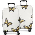 thumbnail image 2 of Stretch Luggage Cover M(22-24in)– Elastic Travel Suitcase Protector with Handle Openings & Bottom Closure, Washable Polyester Spandex Suitcases Cover, Butterfly Floral Print, 2 of 5