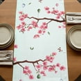 thumbnail image 5 of Table Runners 70 Inches Long Dress Scarves, Easter Farmhouse Coffee/Dining/Kitchen Table Decor, Holiday Table Runner, Spring Gnomes Blossoms Flowers Colorful Eggs 13x70 Inch, 5 of 9