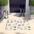 thumbnail image 2 of Cute Cartoon Pug Flannel Non Slip Door Rugs,Washable Door Mats Indoor,Decorative Door Mats,Dirt-Resistant and Absorbent Doormat for Entrance,Bedroom,Kitchen,Bathroom,31.5x17in(80x43cm), 2 of 4