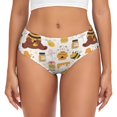 thumbnail image 1 of Fotbe Cute Bee Honey Jar Hive Bear Calzones Estampados para Mujer – Ropa Interior de Algodón, Cómoda, Suave y Elástica-Large, 1 of 6