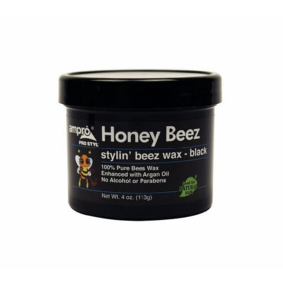 Ampro- Honey Beez Styling Beez Wax Black 4oz