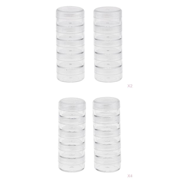 12 piezas, 5 capas, apible, de plástico , caja organizadora, contenedor de almacenamiento, caja forma forma forma para joyería con tapa Gloria Almacenamiento de contenedores apilables