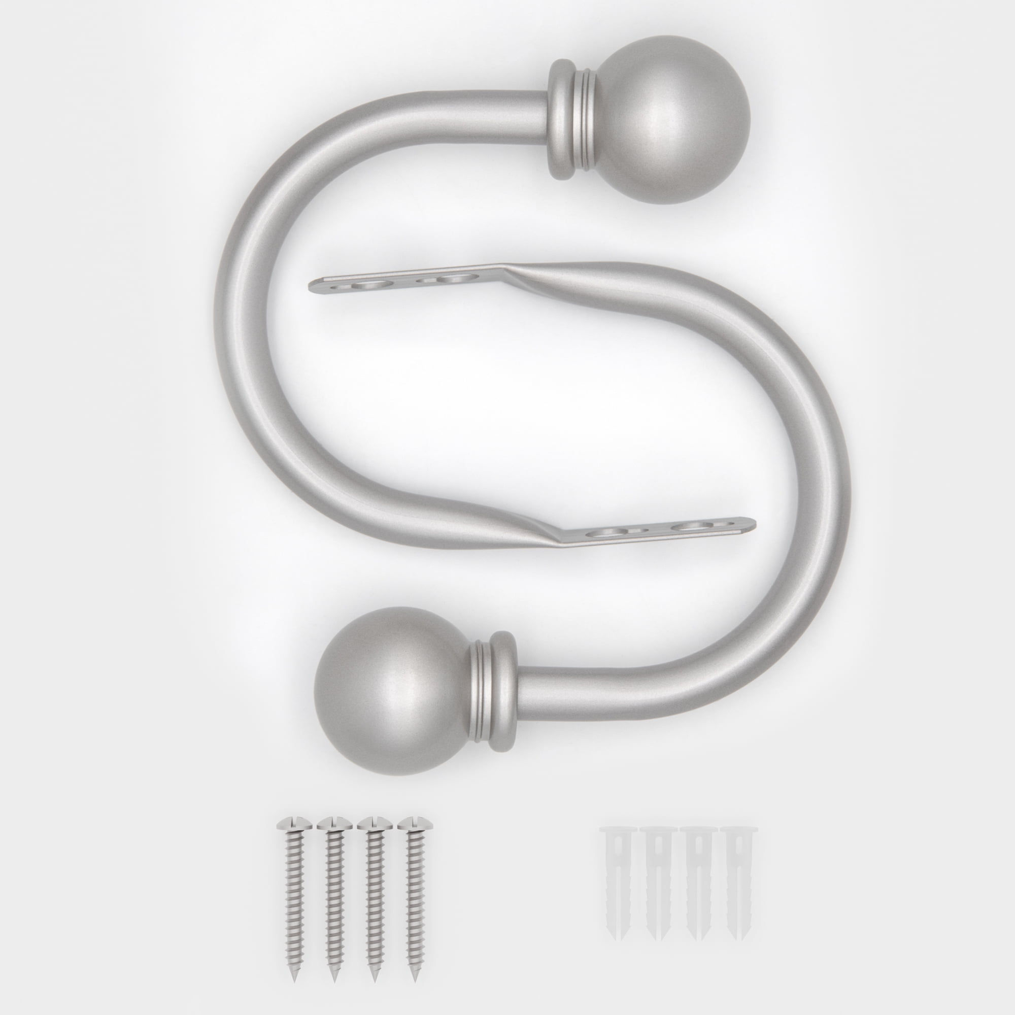 Mainstays Nickel Ball Curtain Rod Holdbacks (2 Count)