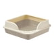 thumbnail image 1 of Caja de Arena para Gatos Semicerrada Fernando Antiadherente Fácil de Limpiar Bandeja de Arena Portátil Gris, 1 of 8