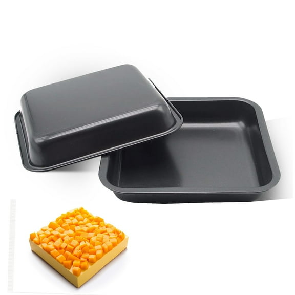 2 pc Square Brownie Pans, 8x8 Baking Dish for Cakes and Brownies, Heavy Duty and Nonstick, Easy to Clean, Send Goods from Local Warehouse