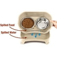 thumbnail image 3 of Neater Pets Neater Feeder Express Mess-Proof Elevated Food & Water Bowls for Cats, Almond, 3 of 11