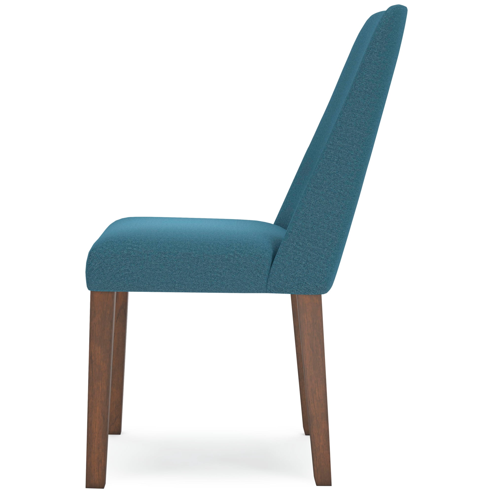 Signature Design by Ashley Lyncott Contemporary Dining Room Upholstered Side Chair with Foam Cushion, Set of 2, Blue & Brown