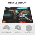 thumbnail image 3 of Balery Futuristic Robot Hummingbird Alfombrilla de Secado para Cocina, 18x24 Pulgadas, Súper Absorbente para Platos y Encimeras, 3 of 7
