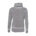 thumbnail image 3 of J. America - Women's Zen Fleece Cowl Neck Sweatshirt - 8930, 3 of 3