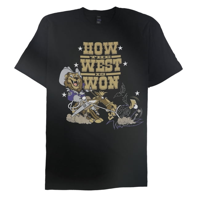 tultex Mens How The West Is Won Graphic T-Shirt black L