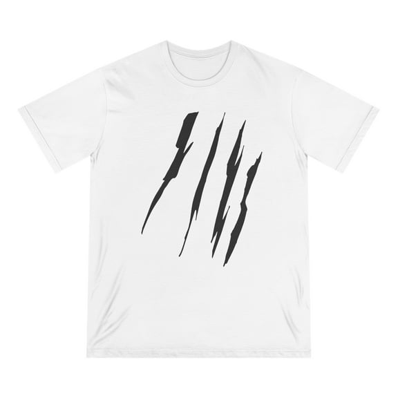Effete Feline Claw Marks Scratch Organic Staple T-shirt