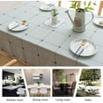thumbnail image 3 of tablecloths Rectangular Rectangle Tablecloth Burlap Farmhouse Dining Table Cover Rustic Table Cloths Party Tablecloth Christmas Table Cloth (Rectangle/Oblong锛 x - Seats), 3 of 8