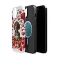 thumbnail image 2 of DistinctInk Tough Case for Apple iPhone 14 PLUS (6.7" Screen), Compatible with MagSafe Charging - Valentine's Day Plott Hound Puppy, 2 of 6