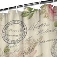 thumbnail image 3 of Pioneer Flower Floral Print Pattern Shower Curtain 72"x84" ,Bathroom Decorative Shower Curtains Set with 12 Hooks,Modern Waterproof Washable Shower Curtain, 3 of 6