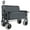 Gray, variant on 3-in-1 Folding Wagon with Bench Seat – 500lbs Capacity, 9"x4" Beach Tires for Camping & Beach,