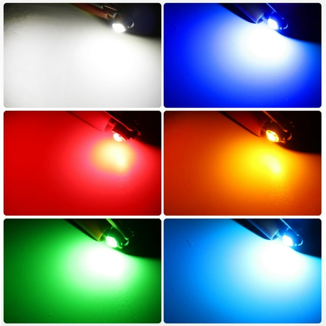 10 Pcs Ampoules Led Super Lumineuses Canbus T3 T4.2 T4.7 pour Tableau de Bord, Indicateur de Réchauffement, Lampes Auto