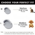 thumbnail image 3 of Pet Cooling Mat for Dogs and Cats, Ice Silk Polyester Low Pillow Bolster Cooling Mat for Dogs for Summer Heat Relief, 5-Layer Breathable Non-Slip Sleeping Mat Dog Bed (Gray), 3 of 9