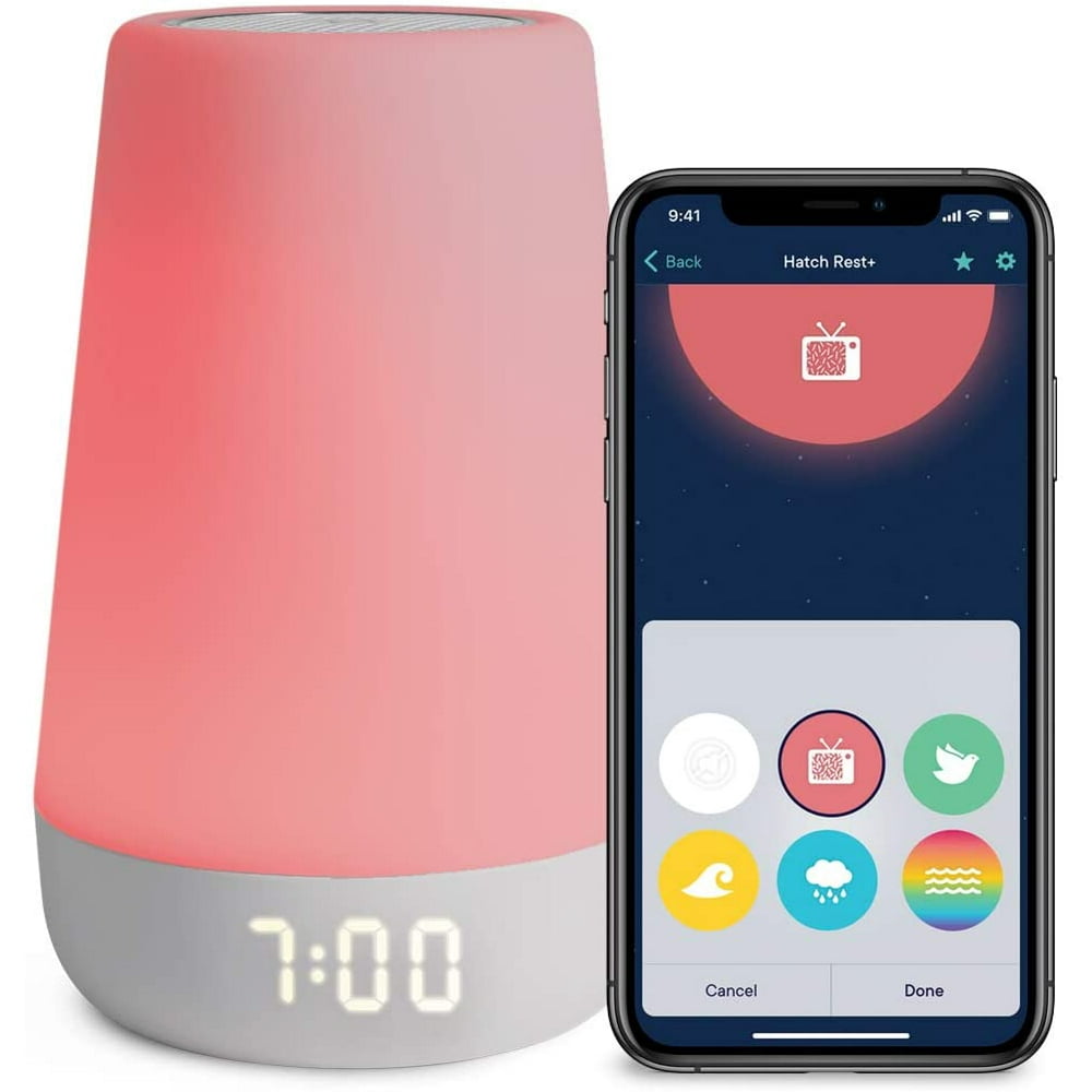 Hatch Baby Rest Sound Machine, Night Light and TimetoRise Walmart