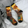 thumbnail image 5 of Rateoe Hawaiian Style Guinea Pig for Women Casual Calf Socks - Cute Crew Socks - Thin Soft Above Ankle Socks Size 5-11, 5 of 6