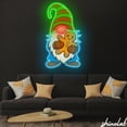 thumbnail image 2 of Shinelab Gnome Neon Sign with Gingerbread Man, Christmas LED Light for Holiday Decor 15354, 2 of 3