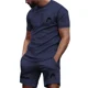 thumbnail image 3 of Ropa deportiva de tenis transpirable para hombre, ropa deportiva de verano para exteriores, ropa de entrenamiento de bádminton, camiseta suelta para correr, traje de manga corta, 3 of 5