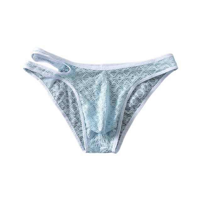Mesh Jacquard Triangle Briefs for Daily Comfort and Support Breathable Transparent Underwear with Stylish Texture and Seamless Fit