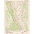 thumbnail image 2 of USGS 19x24 White Modern Wood Framed Museum Art Print Titled - Bitter Creek Divide Utah Quad - USGS 1987, 2 of 4