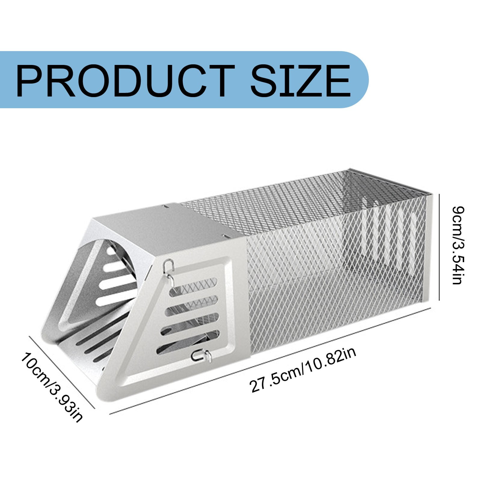 BinKFF Rat Trap, Automatic Continuous Cycle Mouse Traps, Catch Rat Trap Cage, That Work for Indoor and Outdoor Small Animal - Mouse Voles Hamsters Live Cage Catch and Release