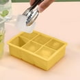 thumbnail image 4 of Mauxuk Premium Silicone Ice Cube Tray for Whiskey & Cocktails - Large Hexahedron Ice Molds with Lid, Non-Stick, Dishwasher Safe (6.69 x 4.72 Inches), 4 of 6