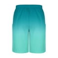 thumbnail image 5 of YLSDY Board Short for Men Gradient Color Swimming Trunks Knee Length Sweatpants Summer Beach Casual Drawstring Shorts Sky Blue XXXL, 5 of 5