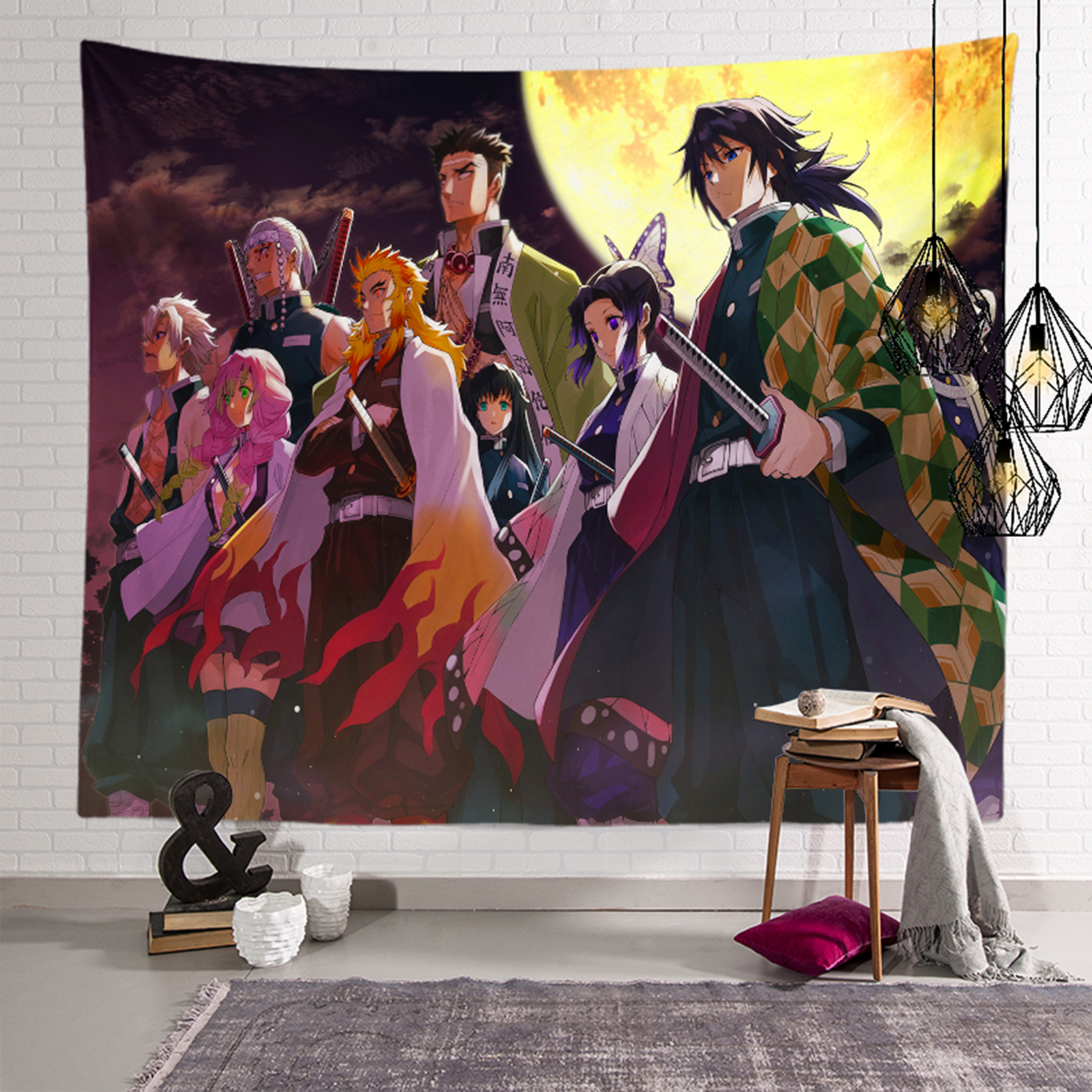 Wall Tapestry, 3D Japanese Anime Wall Art Hanging Decor Tapestry (GT36