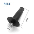 thumbnail image 2 of 14mm Thread Auxiliary Side Non-slip Handle for Angle Grinder Black M14, 2 of 9