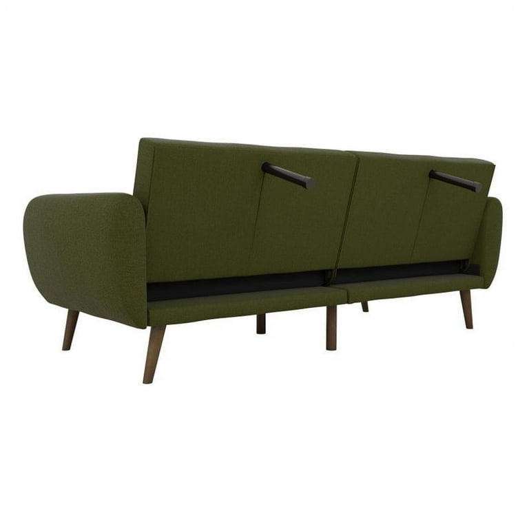 Novogratz Brittany Futon Green Linen Walmart