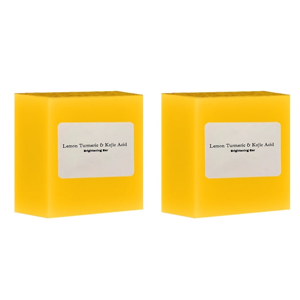 Jabón de limón y cúrcuma, pastillas de jabón, jabón de cúrcuma limpiador, jabón facial y corporal, jabón de ducha reafirmante de poros y eliminación de pigmentos.