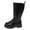 Black, variant on Gvdentm Boots for Girls Size 3 Girls Side Zipper Combat Ankle Boots Round-Toe Soft Non-Slip Boots Pu Leather Outdoor Hiking Boots Platform Casual Shoes(Black,10.5)