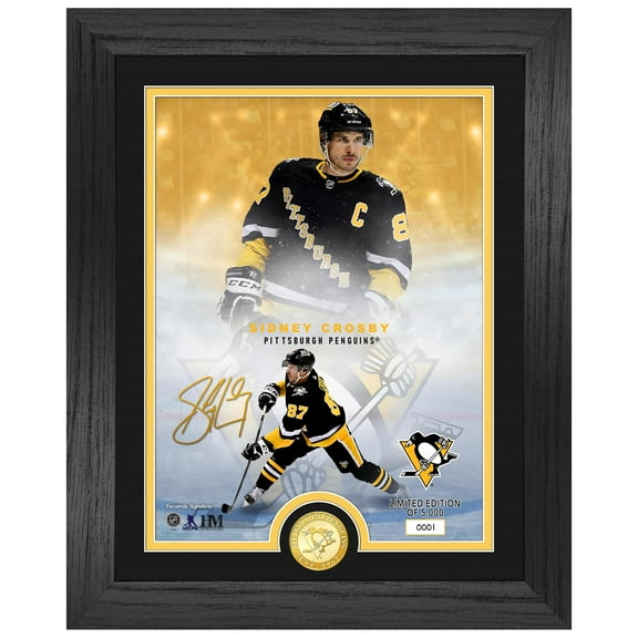 Highland Mint Sidney Crosby Pittsburgh Penguins 13'' x 16'' Framed Photo Collage Mint
