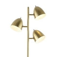 thumbnail image 5 of JONATHAN Y Billy 66.5" 3-Light Modern Contemporary Iron LED Floor Lamp, Brass Gold, JYL3086A, 5 of 6