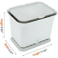 thumbnail image 3 of Full Circle Fresh Air Odor-Free Kitchen Compost Bin, Gray, 3 of 4