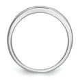 thumbnail image 2 of 14K White Gold Ring Band Wedding Ruby Round Red, 2 of 7