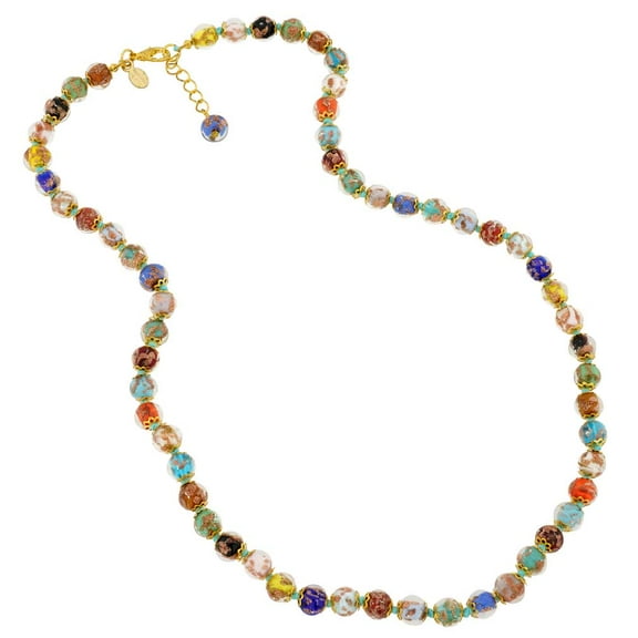 GlassOfVenice Murano Glass Sommerso Long Necklace - Multicolor