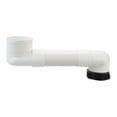 thumbnail image 3 of Tubería de drenaje de extensión de brida de inodoro desplazada, expandida para lavabo de lavabo, palanca de brida de inodoro para drenaje de plomería, limpieza, 40cm Sunnimix Brida de inodoro compensada, 3 of 8