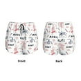 thumbnail image 3 of Yiaed Cute Magic Bunny Print Women's Running Shorts with Liner 3 Zipper Pockets Elastic Workout Athletic Gym Yoga Shorts-XX-Large, 3 of 7