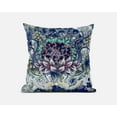 thumbnail image 2 of Vase SunFlower Matches Indoor/Outdoor Fabric Pillow in Blue Aqua Yellow 16x16, 2 of 4